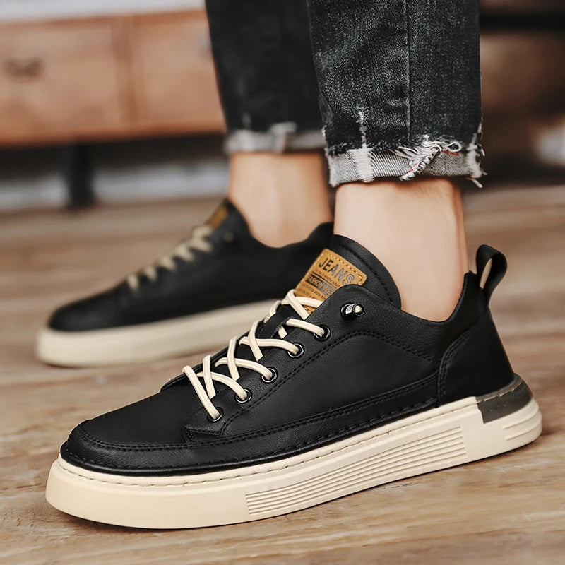 Tênis Casual masculino de Couro - Empório Man